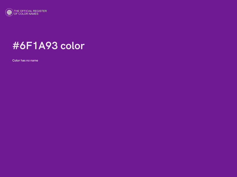 #6F1A93 color image