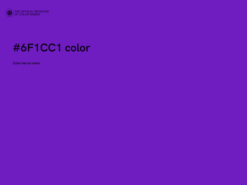 #6F1CC1 color image