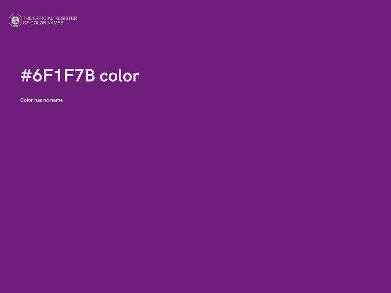 #6F1F7B color image