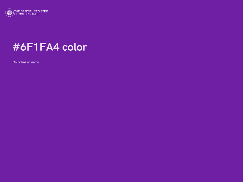 #6F1FA4 color image