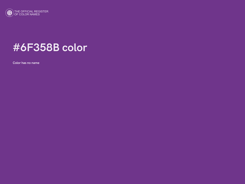 #6F358B color image