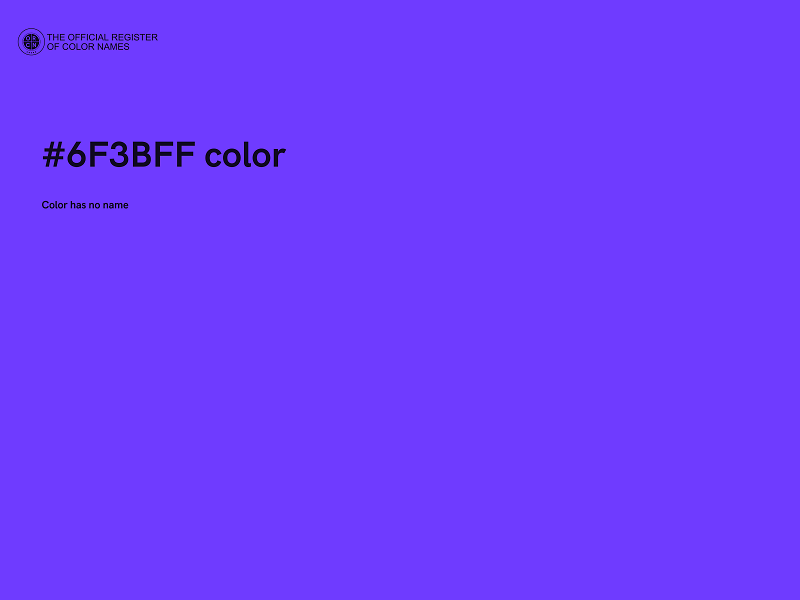 #6F3BFF color image