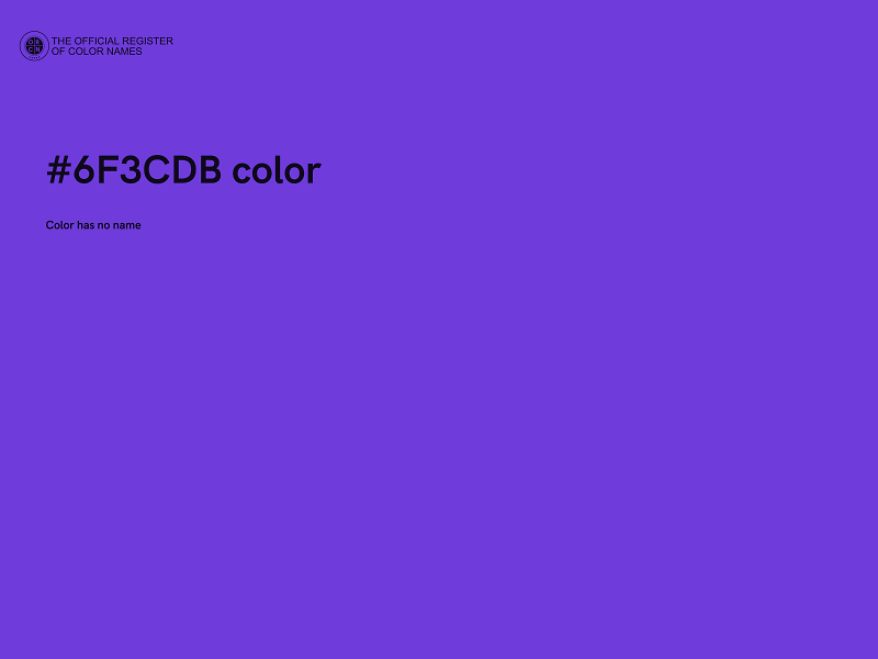 #6F3CDB color image