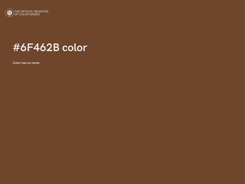 #6F462B color image