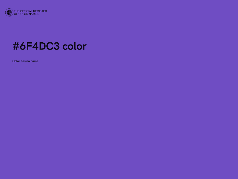 #6F4DC3 color image