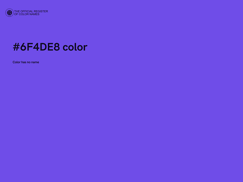 #6F4DE8 color image