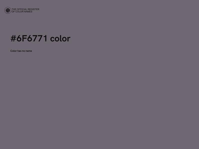 #6F6771 color image