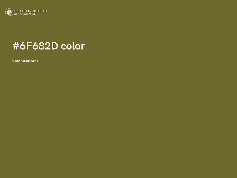 #6F682D color image