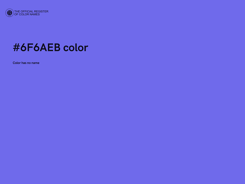 #6F6AEB color image