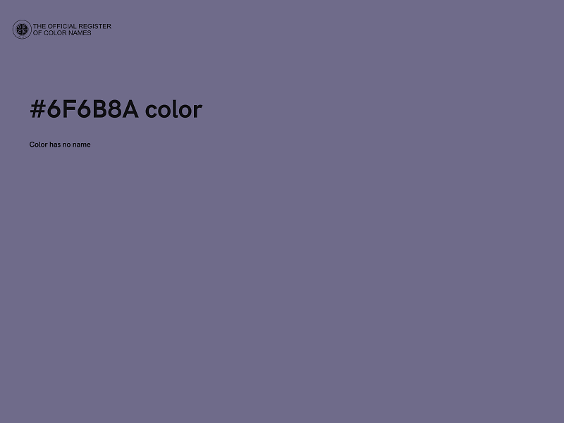 #6F6B8A color image