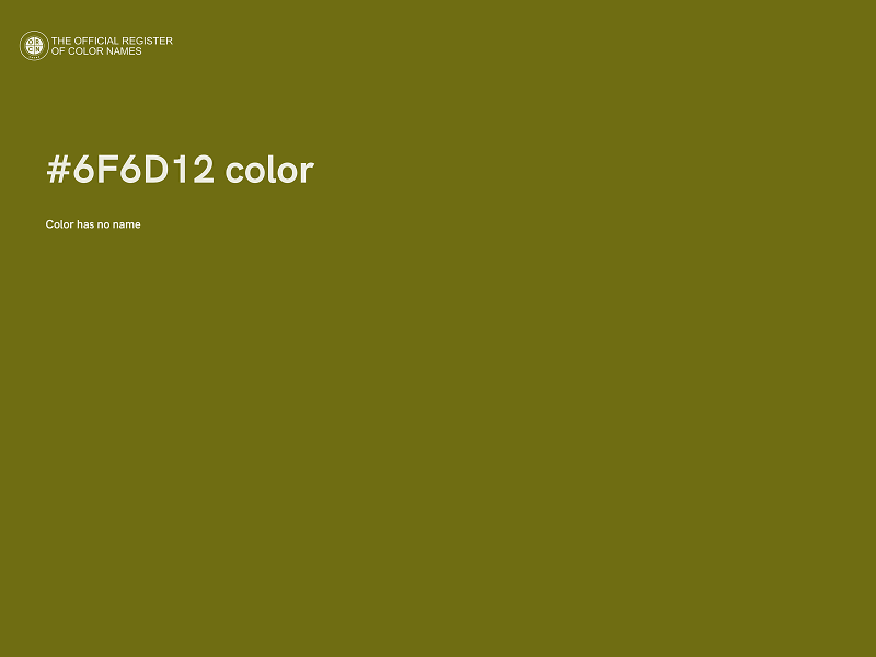 #6F6D12 color image