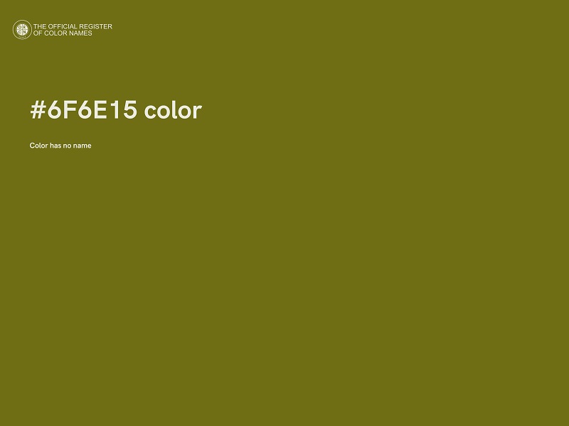 #6F6E15 color image