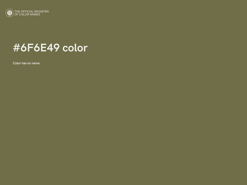 #6F6E49 color image