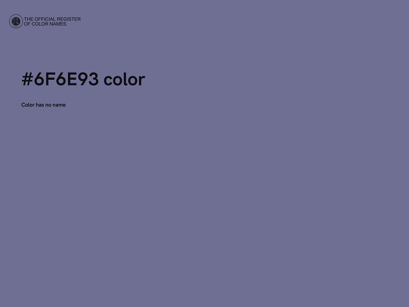 #6F6E93 color image