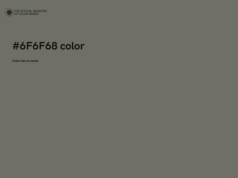 #6F6F68 color image