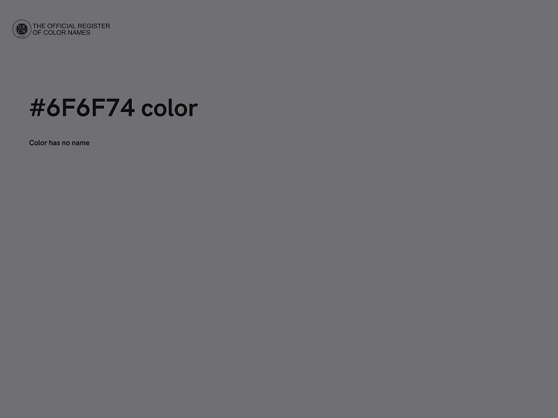 #6F6F74 color image