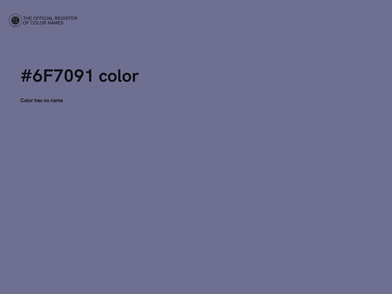 #6F7091 color image