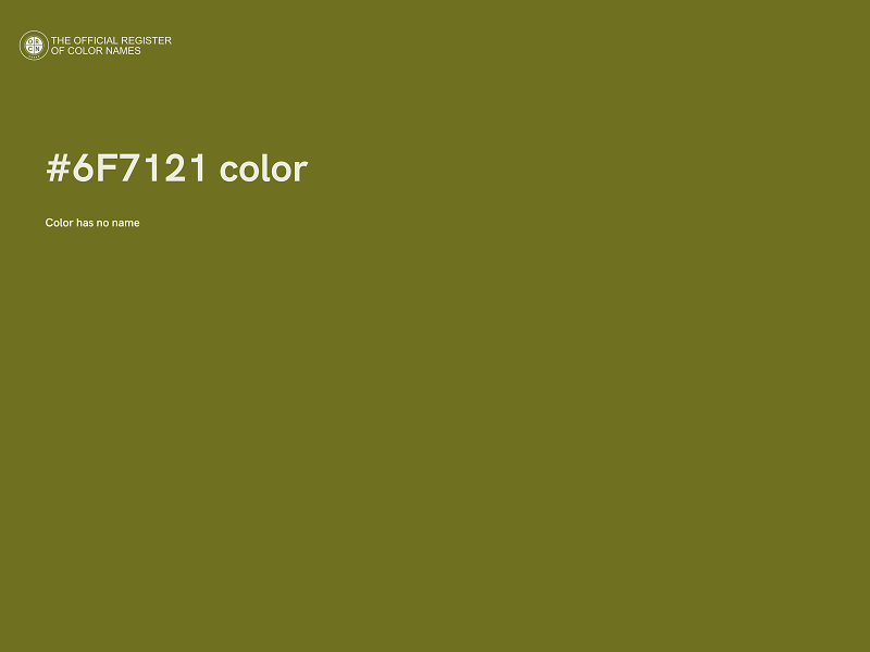 #6F7121 color image