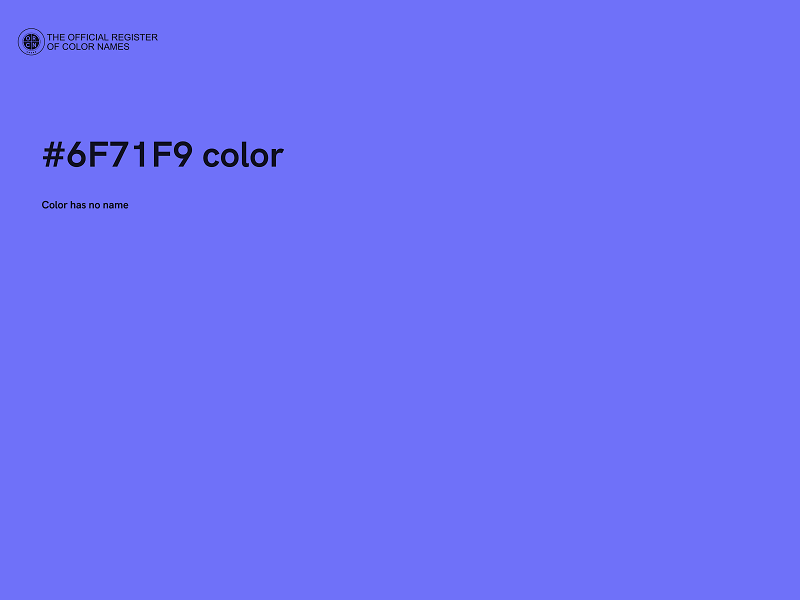 #6F71F9 color image