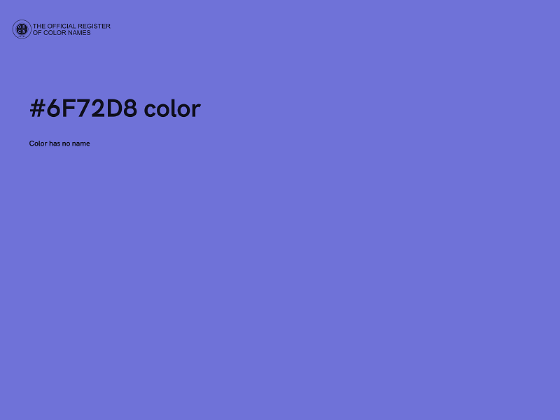 #6F72D8 color image