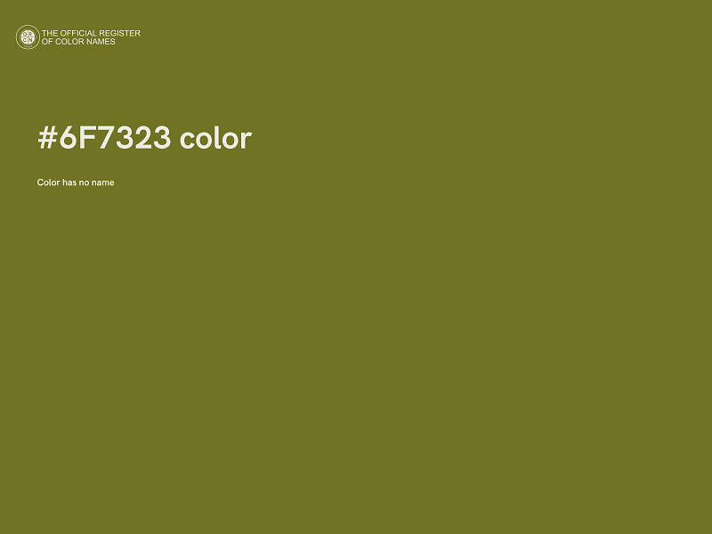 #6F7323 color image