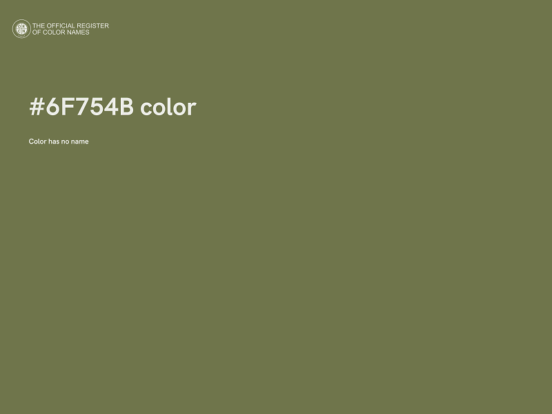 #6F754B color image