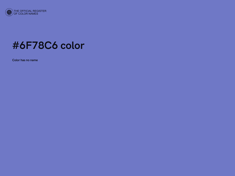 #6F78C6 color image