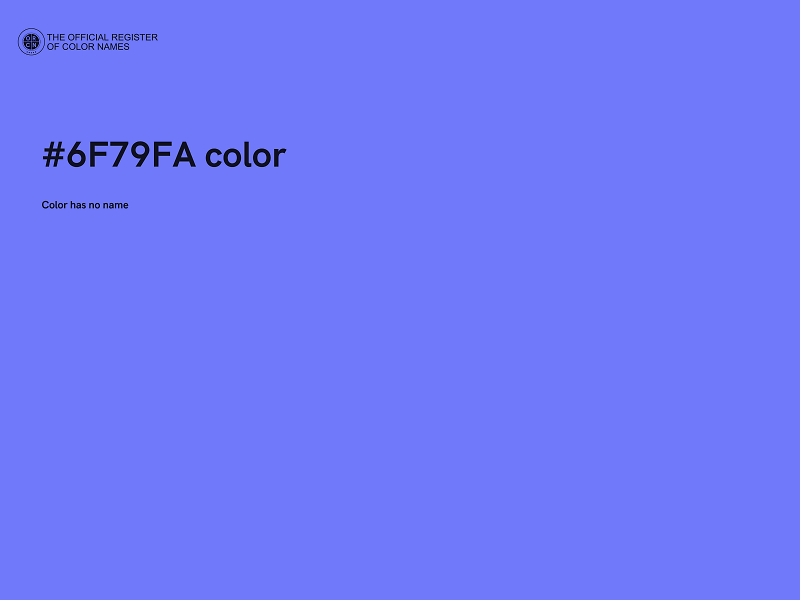 #6F79FA color image