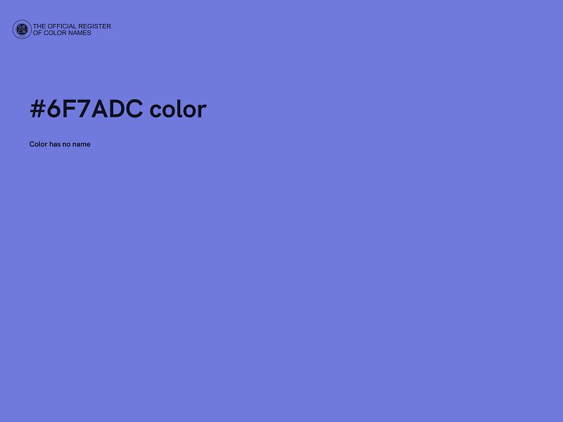 #6F7ADC color image