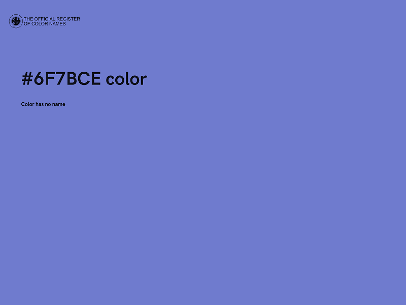 #6F7BCE color image