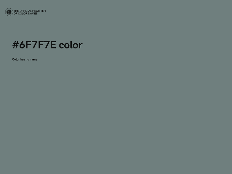 #6F7F7E color image