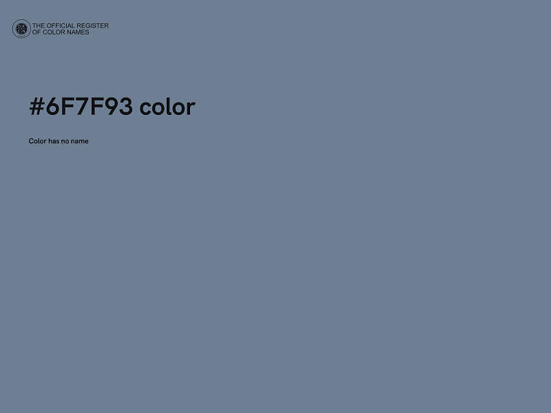 #6F7F93 color image