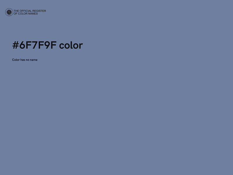 #6F7F9F color image