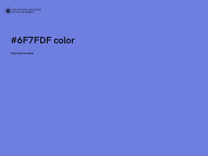 #6F7FDF color image