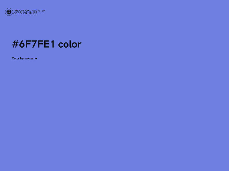 #6F7FE1 color image