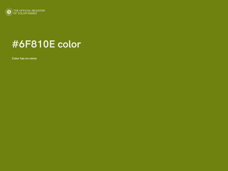 #6F810E color image