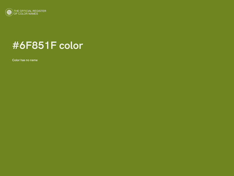 #6F851F color image