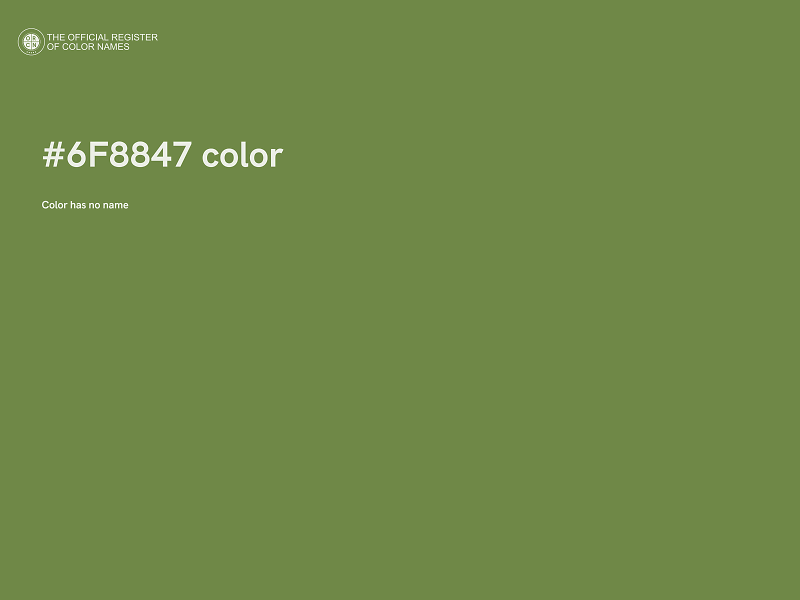 #6F8847 color image