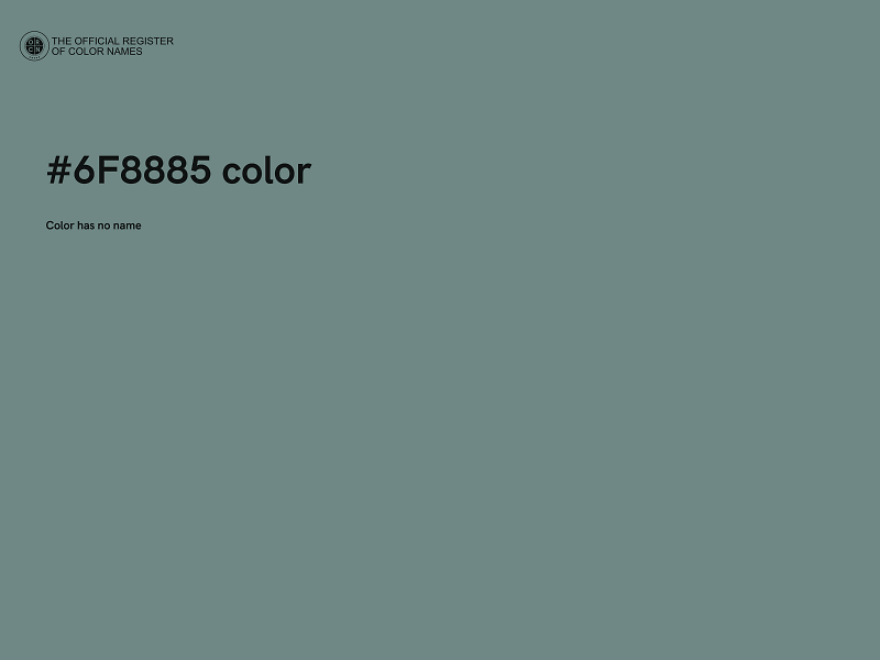 #6F8885 color image