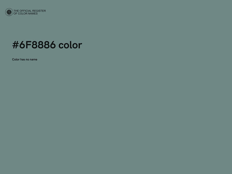 #6F8886 color image