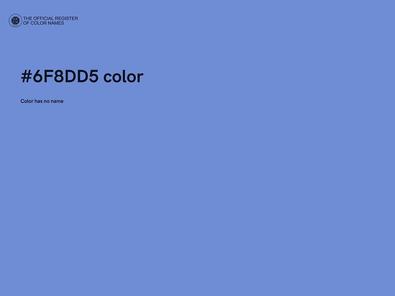 #6F8DD5 color image