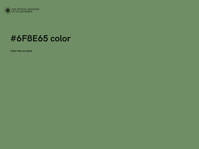 #6F8E65 color image