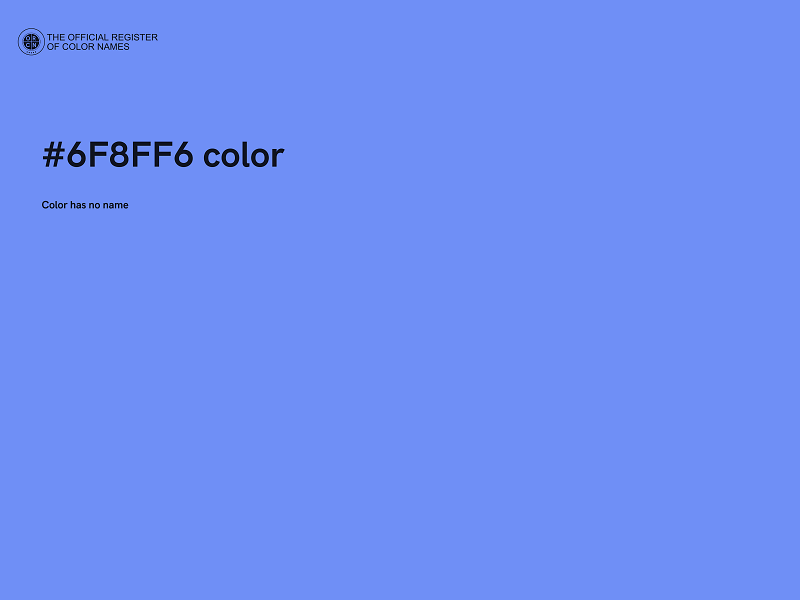 #6F8FF6 color image