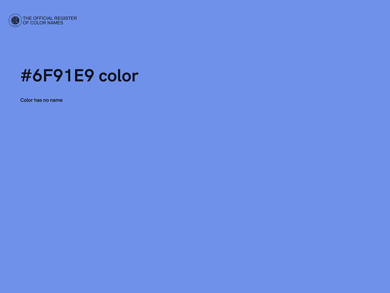 #6F91E9 color image