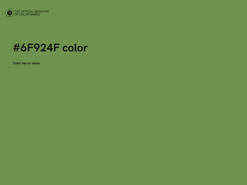 #6F924F color image