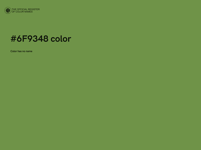 #6F9348 color image