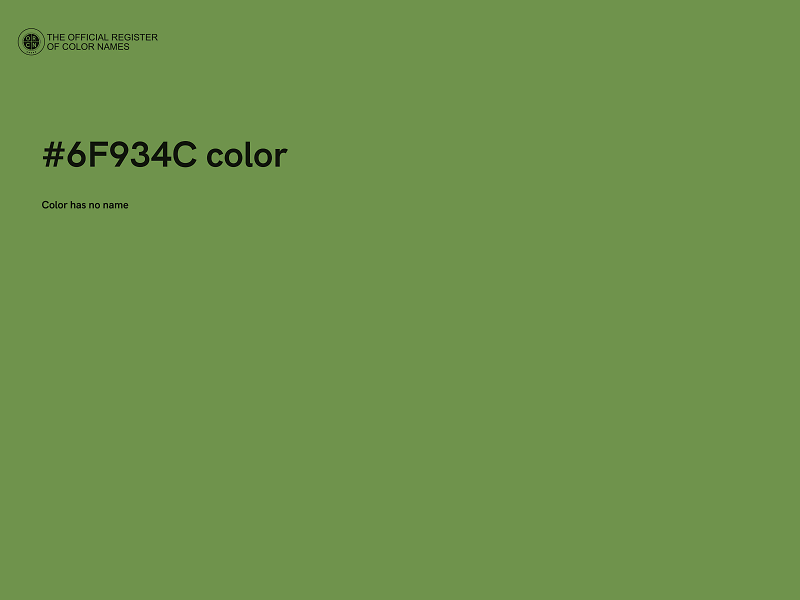 #6F934C color image