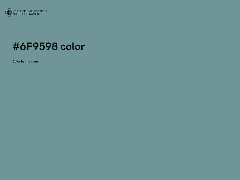 #6F9598 color image