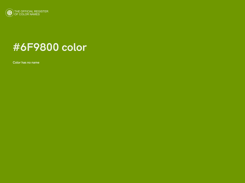 #6F9800 color image