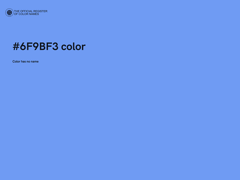 #6F9BF3 color image